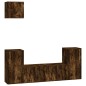 vidaXL 5-tlg. TV-Schrank-Set Räuchereiche Holzwerkstoff vidaXL 5-tlg. TV-Schrank-Set Räuchereiche Holzwerkstoff