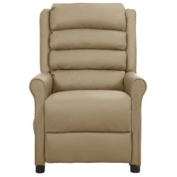 Massagesessel Cappuccino-Braun Kunstleder