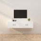 vidaXL TV-Wandschränke 2 Stk. Weiß 80x34,5x40 cm vidaXL TV-Wandschränke 2 Stk. Weiß 80x34,5x40 cm