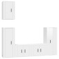 vidaXL 5-tlg. TV-Schrank-Set Hochglanz-Weiß Holzwerkstoff vidaXL 5-tlg. TV-Schrank-Set Hochglanz-Weiß Holzwerkstoff