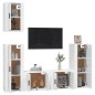 vidaXL 5-tlg. TV-Schrank-Set Hochglanz-Weiß Holzwerkstoff vidaXL 5-tlg. TV-Schrank-Set Hochglanz-Weiß Holzwerkstoff