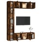 vidaXL 7-tlg. TV-Schrank-Set Räuchereiche Holzwerkstoff vidaXL 7-tlg. TV-Schrank-Set Räuchereiche Holzwerkstoff