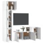 vidaXL 5-tlg. TV-Schrank-Set Hochglanz-Weiß Holzwerkstoff vidaXL 5-tlg. TV-Schrank-Set Hochglanz-Weiß Holzwerkstoff