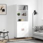 vidaXL Highboard Weiß 69,5x34x180 cm Holzwerkstoff vidaXL Highboard Weiß 69,5x34x180 cm Holzwerkstoff
