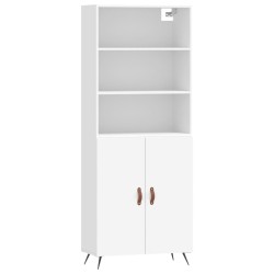 vidaXL Highboard Weiß 69,5x34x180 cm Holzwerkstoff