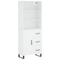 vidaXL Highboard Weiß 69,5x34x180 cm Holzwerkstoff vidaXL Highboard Weiß 69,5x34x180 cm Holzwerkstoff