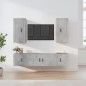 vidaXL 5-tlg. TV-Schrank-Set Betongrau Holzwerkstoff vidaXL 5-tlg. TV-Schrank-Set Betongrau Holzwerkstoff