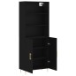 vidaXL Highboard Schwarz 69,5x34x180 cm Holzwerkstoff vidaXL Highboard Schwarz 69,5x34x180 cm Holzwerkstoff