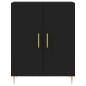 vidaXL Highboard Schwarz 69,5x34x180 cm Holzwerkstoff vidaXL Highboard Schwarz 69,5x34x180 cm Holzwerkstoff