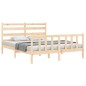 vidaXL Massivholzbett mit Kopfteil 160x200 cm vidaXL Massivholzbett mit Kopfteil 160x200 cm