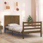 vidaXL Massivholzbett mit Kopfteil Honigbraun 100x200 cm vidaXL Massivholzbett mit Kopfteil Honigbraun 100x200 cm