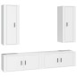 vidaXL 4-tlg. TV-Schrank-Set Weiß Holzwerkstoff vidaXL 4-tlg. TV-Schrank-Set Weiß Holzwerkstoff