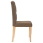 Esszimmerstühle 2 Stk. Braun Stoff Esszimmerstühle 2 Stk. Braun Stoff