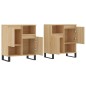 vidaXL Sideboards 2 Stk. Sonoma-Eiche Holzwerkstoff vidaXL Sideboards 2 Stk. Sonoma-Eiche Holzwerkstoff