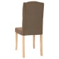 Esszimmerstühle 2 Stk. Braun Stoff Esszimmerstühle 2 Stk. Braun Stoff