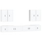 vidaXL 8-tlg. TV-Schrank-Set Weiß Holzwerkstoff vidaXL 8-tlg. TV-Schrank-Set Weiß Holzwerkstoff