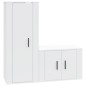 vidaXL 2-tlg. TV-Schrank-Set Weiß Holzwerkstoff vidaXL 2-tlg. TV-Schrank-Set Weiß Holzwerkstoff