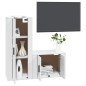 vidaXL 2-tlg. TV-Schrank-Set Weiß Holzwerkstoff vidaXL 2-tlg. TV-Schrank-Set Weiß Holzwerkstoff