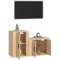 vidaXL 2-tlg. TV-Schrank-Set Sonoma-Eiche Holzwerkstoff