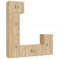 vidaXL 5-tlg. TV-Schrank-Set Sonoma-Eiche Holzwerkstoff vidaXL 5-tlg. TV-Schrank-Set Sonoma-Eiche Holzwerkstoff