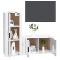 vidaXL 2-tlg. TV-Schrank-Set Hochglanz-Weiß Holzwerkstoff vidaXL 2-tlg. TV-Schrank-Set Hochglanz-Weiß Holzwerkstoff