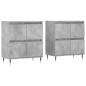 vidaXL Sideboards 2 Stk. Betongrau Holzwerkstoff vidaXL Sideboards 2 Stk. Betongrau Holzwerkstoff