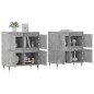 vidaXL Sideboards 2 Stk. Betongrau Holzwerkstoff vidaXL Sideboards 2 Stk. Betongrau Holzwerkstoff