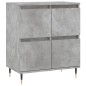 vidaXL Sideboards 2 Stk. Betongrau Holzwerkstoff vidaXL Sideboards 2 Stk. Betongrau Holzwerkstoff