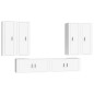 vidaXL 6-tlg. TV-Schrank-Set Weiß Holzwerkstoff vidaXL 6-tlg. TV-Schrank-Set Weiß Holzwerkstoff