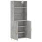vidaXL Highboard Betongrau 69,5x34x180 cm Holzwerkstoff vidaXL Highboard Betongrau 69,5x34x180 cm Holzwerkstoff