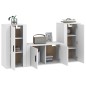 vidaXL 3-tlg. TV-Schrank-Set Weiß Holzwerkstoff vidaXL 3-tlg. TV-Schrank-Set Weiß Holzwerkstoff
