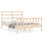 vidaXL Massivholzbett mit Kopfteil 140x190 cm vidaXL Massivholzbett mit Kopfteil 140x190 cm