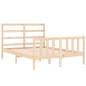 vidaXL Massivholzbett mit Kopfteil 140x190 cm vidaXL Massivholzbett mit Kopfteil 140x190 cm