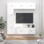 vidaXL 7-tlg. TV-Schrank-Set Hochglanz-Weiß Holzwerkstoff vidaXL 7-tlg. TV-Schrank-Set Hochglanz-Weiß Holzwerkstoff