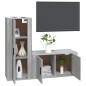 vidaXL 2-tlg. TV-Schrank-Set Grau Sonoma Holzwerkstoff vidaXL 2-tlg. TV-Schrank-Set Grau Sonoma Holzwerkstoff