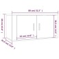 vidaXL 2-tlg. TV-Schrank-Set Grau Sonoma Holzwerkstoff vidaXL 2-tlg. TV-Schrank-Set Grau Sonoma Holzwerkstoff