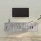 vidaXL 3-tlg. TV-Schrank-Set Grau Sonoma Holzwerkstoff vidaXL 3-tlg. TV-Schrank-Set Grau Sonoma Holzwerkstoff