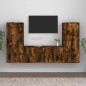 vidaXL 3-tlg. TV-Schrank-Set Räuchereiche Holzwerkstoff vidaXL 3-tlg. TV-Schrank-Set Räuchereiche Holzwerkstoff