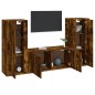 vidaXL 3-tlg. TV-Schrank-Set Räuchereiche Holzwerkstoff vidaXL 3-tlg. TV-Schrank-Set Räuchereiche Holzwerkstoff