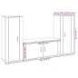 vidaXL 3-tlg. TV-Schrank-Set Räuchereiche Holzwerkstoff vidaXL 3-tlg. TV-Schrank-Set Räuchereiche Holzwerkstoff