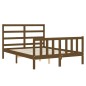 vidaXL Massivholzbett mit Kopfteil Honigbraun 120x200 cm vidaXL Massivholzbett mit Kopfteil Honigbraun 120x200 cm