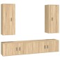 vidaXL 4-tlg. TV-Schrank-Set Sonoma-Eiche Holzwerkstoff vidaXL 4-tlg. TV-Schrank-Set Sonoma-Eiche Holzwerkstoff