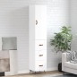 vidaXL Highboard Hochglanz-Weiß 34,5x34x180 cm Holzwerkstoff vidaXL Highboard Hochglanz-Weiß 34,5x34x180 cm Holzwerkstoff
