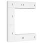 vidaXL 7-tlg. TV-Schrank-Set Weiß Holzwerkstoff vidaXL 7-tlg. TV-Schrank-Set Weiß Holzwerkstoff