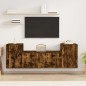 vidaXL 3-tlg. TV-Schrank-Set Räuchereiche Holzwerkstoff vidaXL 3-tlg. TV-Schrank-Set Räuchereiche Holzwerkstoff