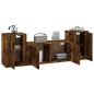 vidaXL 3-tlg. TV-Schrank-Set Räuchereiche Holzwerkstoff vidaXL 3-tlg. TV-Schrank-Set Räuchereiche Holzwerkstoff