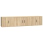 vidaXL 3-tlg. TV-Schrank-Set Sonoma-Eiche Holzwerkstoff vidaXL 3-tlg. TV-Schrank-Set Sonoma-Eiche Holzwerkstoff