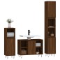 vidaXL 3-tlg. Badmöbel-Set Braun Eichen-Optik Holzwerkstoff vidaXL 3-tlg. Badmöbel-Set Braun Eichen-Optik Holzwerkstoff