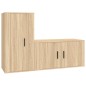 vidaXL 2-tlg. TV-Schrank-Set Sonoma-Eiche Holzwerkstoff vidaXL 2-tlg. TV-Schrank-Set Sonoma-Eiche Holzwerkstoff