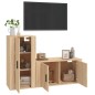 vidaXL 2-tlg. TV-Schrank-Set Sonoma-Eiche Holzwerkstoff vidaXL 2-tlg. TV-Schrank-Set Sonoma-Eiche Holzwerkstoff